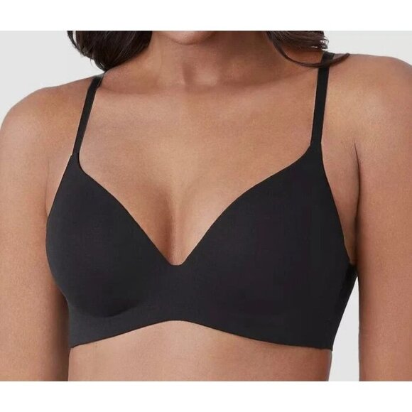 Wacoal Bra Support Coverage Women's Black Wire Free Black Bra Size 34D - Picture 1 of 9